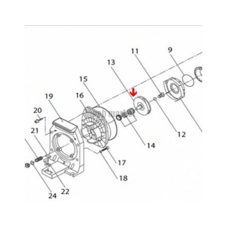 Turbine pour Eurostar II 200 Ø119mm - 08-et HF21