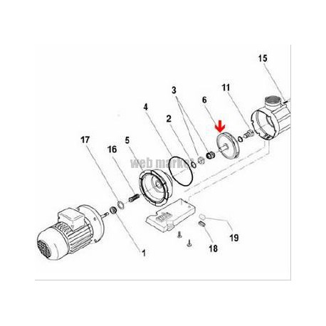 Turbine de pompe Speck FA 42/11 (3/4cv) ( Dispo épuisement Stock )
