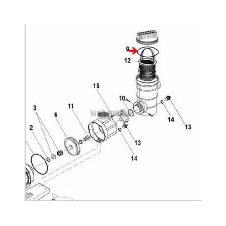 Joint de couvercle pompe Speck FA 42/11 (146x7mm) ( Dispo épuisement Stock )