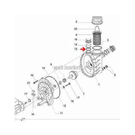 Joint de collet raccord de pompe Magic (50x3mm)