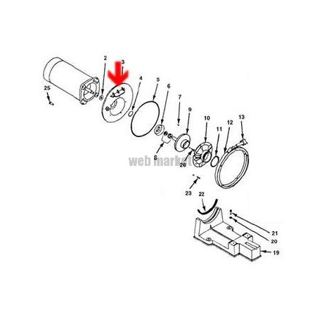 Flasque sans cuvette laiton pompe Starite P4R-P6R