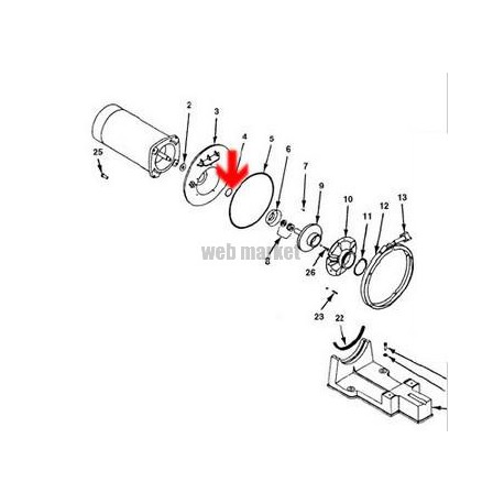 Joint d insert de pompe Starite P4R (35x3.5mm)