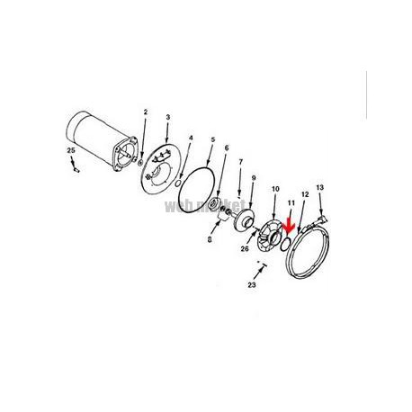 Joint de distributeur pompe Starite P4R (62x5mm)
