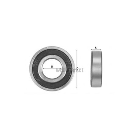 Roulement de moteur 6206.2HRS (62x30x16mm)