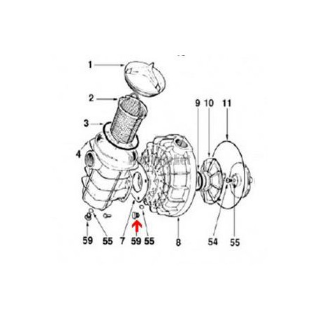 Bouchon de vidange de pompe Flipper ( Dispo épuisement Stock )