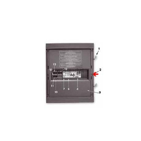 Bouton de face avant de coffret Swimline, les 12