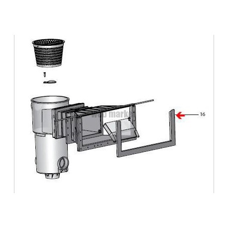 Cache-bride/Skimmer MR, les 2, blanc