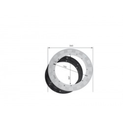 Bride, joints, vis / Bonde de fond BL311, blanc
