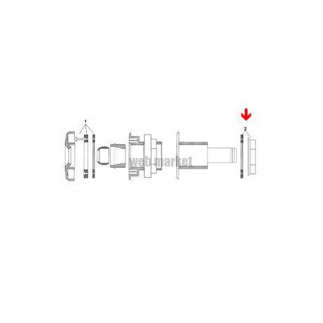 Joints et écrou pour refoulement RL329-330, les 2 ( Dispo épuisement Stock )