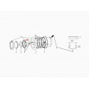 Ecrou et joint 4mm²/Corps de lampe projecteur