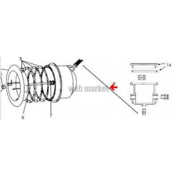 Gaine de projecteur + raccord de boîte BC84, les 2