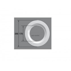 Collerette, vis/Projecteur PL84C, les 2, blanc