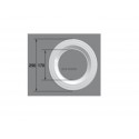 Collerette, vis/Projecteur PL84C, les 2, blanc