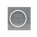 Bride, joints, vis / Projecteur PL96, les 2, blanc