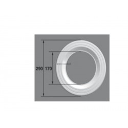 Face avant, vis/Projecteur PL96, blanc