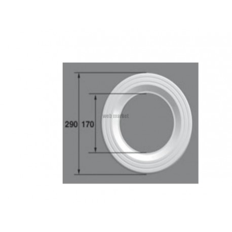 Face avant, vis/Projecteur PL96, blanc