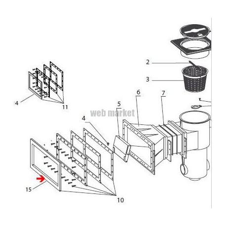 Cache-bride /Skimmer G.M, les 2, anth