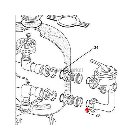 Joint d union filtre Triton-Nautilus (60x5mm)