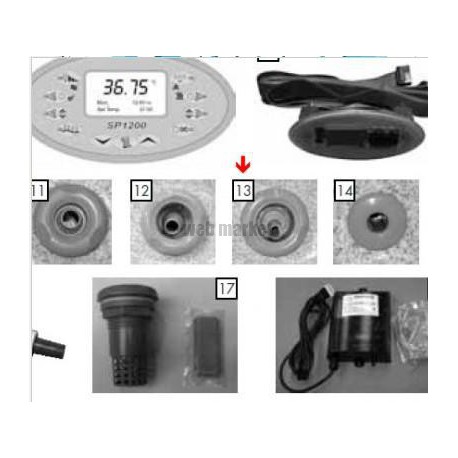 Enjoliveur de buse rotative SF-D95 gris, les 5 ( Dispo épuisement Stock )