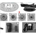 Enjoliveur de buse rotative SF-D95 gris, les 5 ( Dispo épuisement Stock )