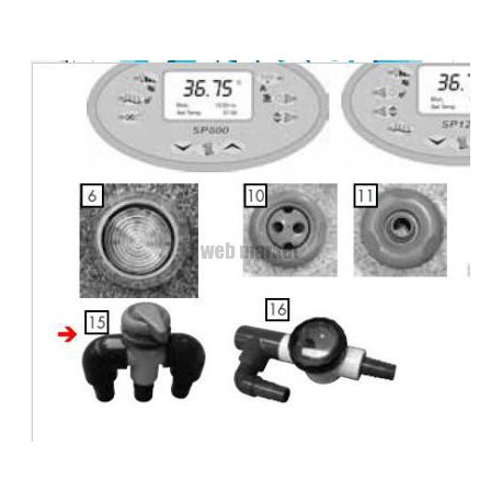 Vanne déviatrice complète, jusqu à 12/20 ( Dispo épuisement Stock )