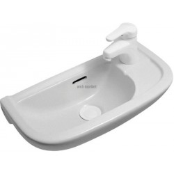 Lave-mains LINEA Lg : 50 cm Céramique blanc Réf. 00109000000