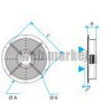 ALDES Grille de protection pour ventilateur HELICA 200/250/300/350