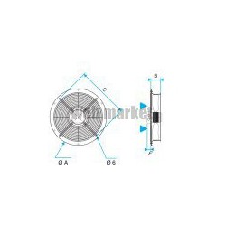 ALDES Grille de protection pour ventilateur HELICA 400