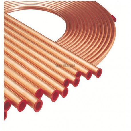 Barre de cuivre NF diamètre 7/8 longueur 4m épaisseur 1mm ACU105