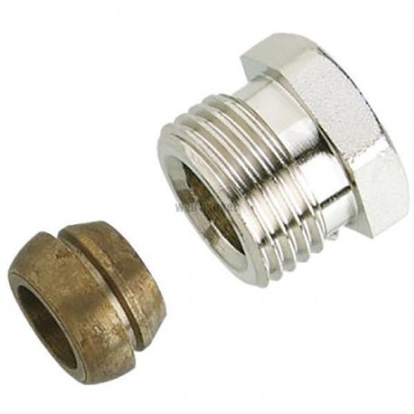 Raccord à visser femelle diamètre 20 x 27 cuivre 12 / 14 réf. 013G4124
