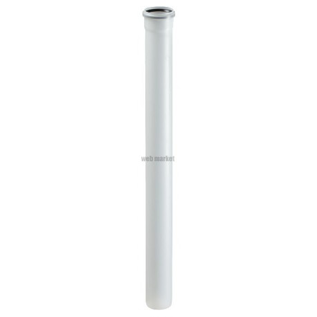 Elément droit 100 cm DUALIS FLEXCONDENS pour chaudières gaz ou fioul diamètre 80 réf. 27080505