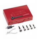 Coffret de piquage T-RAX avec 5 outils de diamètre 12 à 22mm 252730