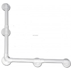 Barre haute résistance, 90 , 610x610 mm, blanc Réf 01925WH