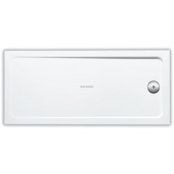 Receveur FLIGHT rectangulaire extra-plat 160 x 76 x 4 cm avec revêtement antidérapant, blanc Réf. E62456-F-00