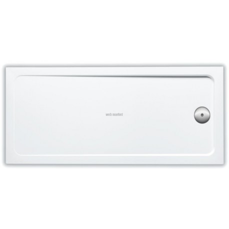 Receveur FLIGHT rectangulaire extra-plat 170 x 76 x 4 cm avec revêtement antidérapant, blanc Réf. E62458-F-00