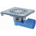 Siphon inox sortie mixte 50mm orientable 360 , 146x146 réf 2112815