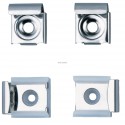 Jeu de 4 pattes de fixation Inox poli brillant Réf 577