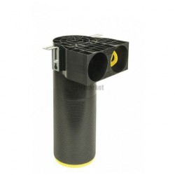 Manchette Optiflex longue  D125 coudée à 90° avec 2 piquages pour conduit D75
