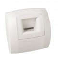 ALDES Bouche hygroréglable bain B42 Curve S 10-50 m3/h D 125 mm - Blanc