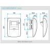 ALDES Bouche hygroréglable bain B44 Curve S 15-65 m3/h D 125 mm - BLC