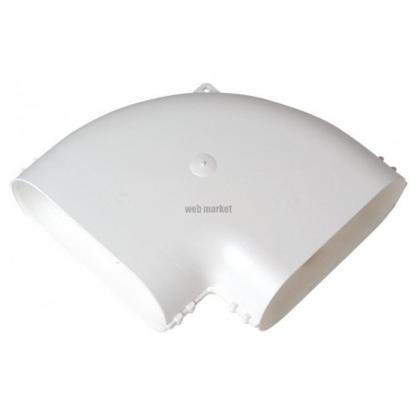 Coude Minigaine blanc 90° horizontal équivalent D80 (40x100)