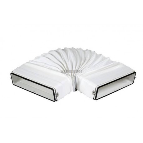 Cav 55 x 110 j - coude a angle variable rectangulaire avec joint section 55x110