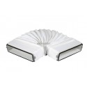 Cav 55x220 j - coude a angle variable rectangulaire avec joint section 55x220