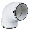Cc 100 j - coude circullaire pvc diamtre 100 avec joint