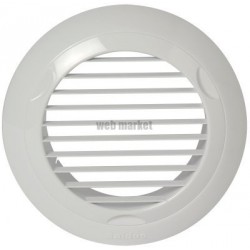 Grille plastique fixe BIO Design 110 m³/h D 125 mm - blanc