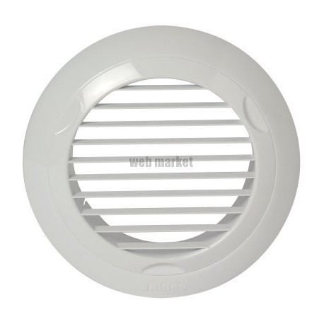 Grille plastique fixe BIO Design rectangulaire 60 m³/h D 80 mm - blanc