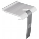 Siège de douche ARSIS escamotable Blanc & Gris mat Réf. 047731