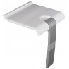 Siège de douche ARSIS escamotable Blanc & Gris mat Réf. 047731