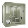 Siège de douche ARSIS escamotable Blanc & Gris mat Réf. 047731