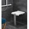 Siège de douche ARSIS escamotable Blanc & Gris mat Réf. 047731